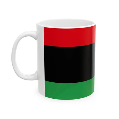 Flag of Libya without crescent and star (Libya) White Coffee Mug - Go Mug Yourself