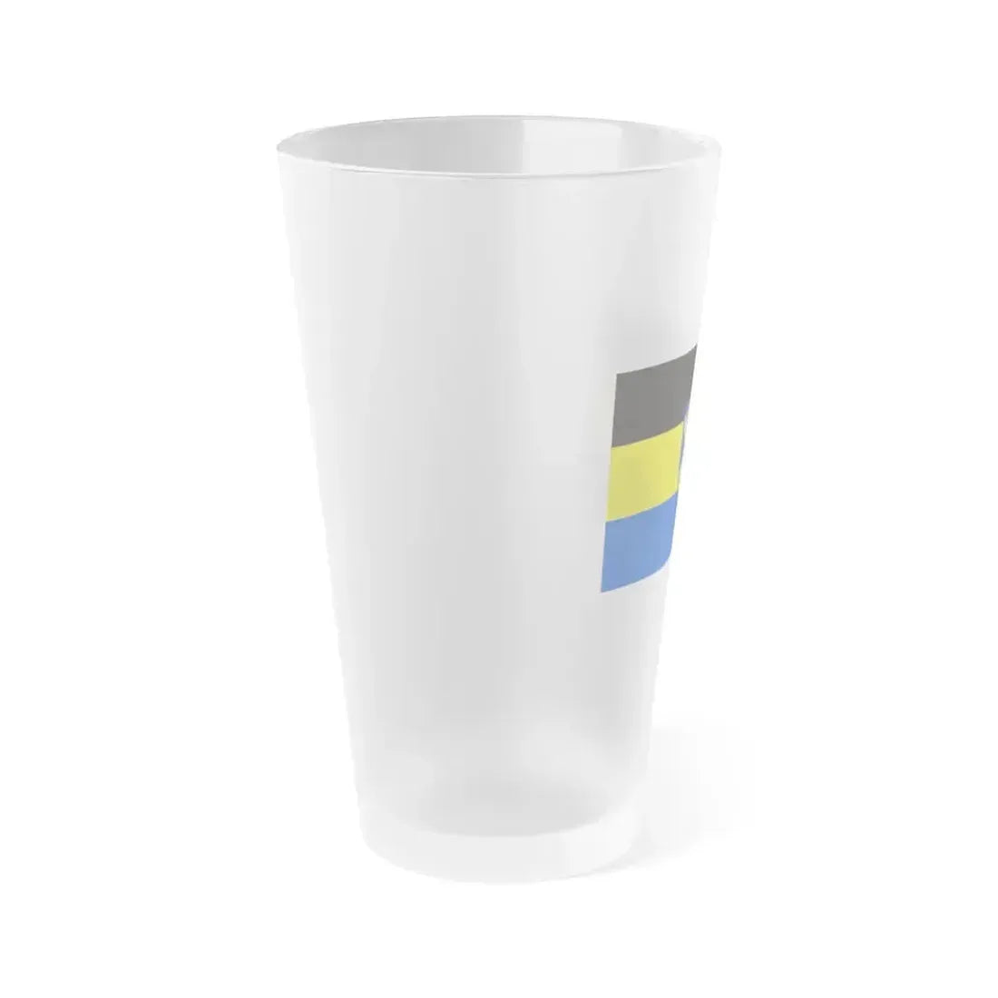 Flag of Lichtenfels Germany - Frosted Pint Glass 16oz - Go Mug Yourself