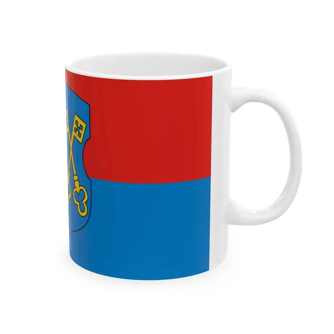 Flag of Lida (Belarus) White Coffee Mug - Go Mug Yourself