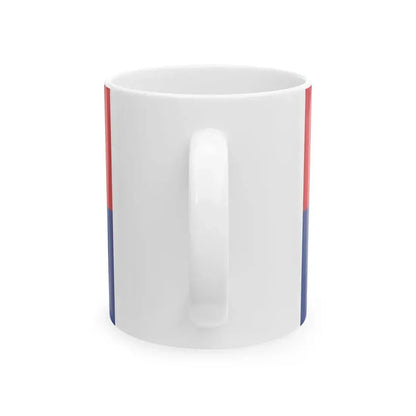 Flag of Liechtenstein 1936 Summer Olympics including crown (Liechtenstein) White Coffee Mug - Go Mug Yourself