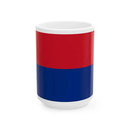 Flag of Liechtenstein 1936 Summer Olympics (Liechtenstein) White Coffee Mug 15oz - Go Mug Yourself