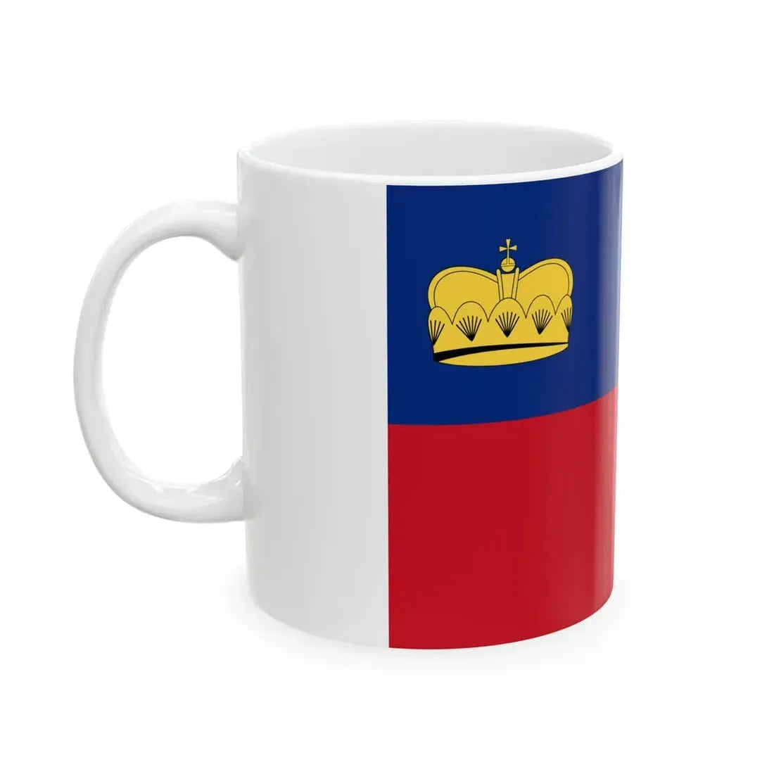 Flag of Liechtenstein 1937-1982 3-2 (Liechtenstein) White Coffee Mug - Go Mug Yourself