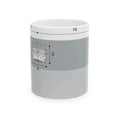 Flag of Liechtenstein construction (Liechtenstein) White Coffee Mug 11oz - Go Mug Yourself
