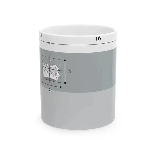Flag of Liechtenstein construction (Liechtenstein) White Coffee Mug 11oz - Go Mug Yourself
