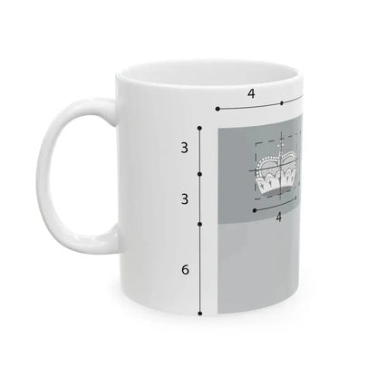Flag of Liechtenstein construction (Liechtenstein) White Coffee Mug - Go Mug Yourself