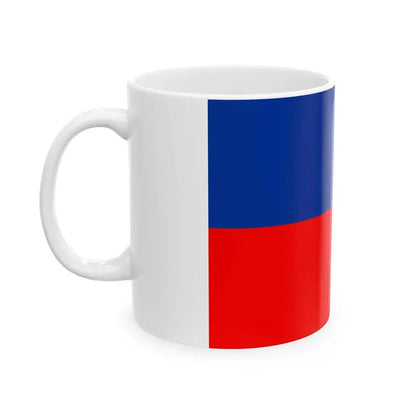 Flag of Liechtenstein old blue red (Liechtenstein) White Coffee Mug - Go Mug Yourself