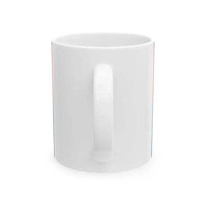 Flag of Liechtenstein old red blue (Liechtenstein) White Coffee Mug - Go Mug Yourself