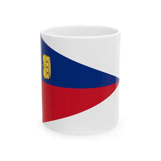 Flag of Liechtenstein pennant 1939 (Liechtenstein) White Coffee Mug 11oz - Go Mug Yourself