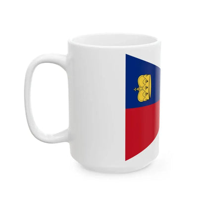 Flag of Liechtenstein pennant 1939 (Liechtenstein) White Coffee Mug - Go Mug Yourself