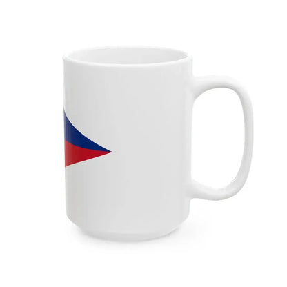 Flag of Liechtenstein pennant 1939 (Liechtenstein) White Coffee Mug - Go Mug Yourself