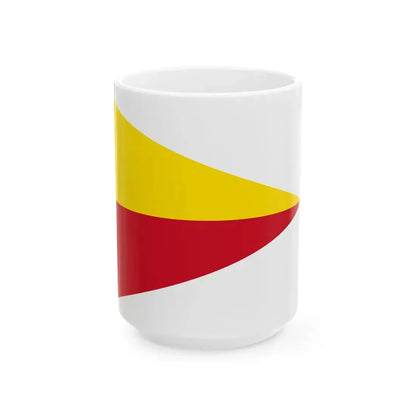 Flag of Liechtenstein princely house pennant (Liechtenstein) White Coffee Mug 15oz - Go Mug Yourself