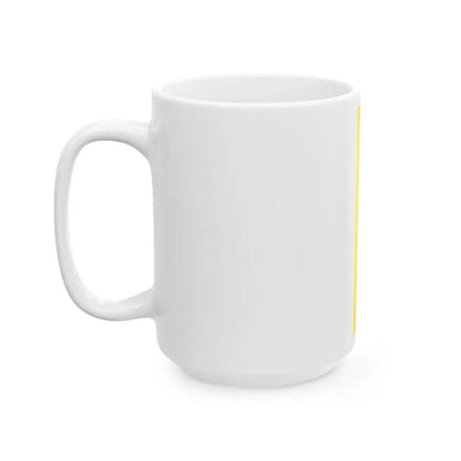 Flag of Liechtenstein princely house vertical (Liechtenstein) White Coffee Mug - Go Mug Yourself
