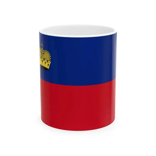 Flag of Liechtenstein RGB (Liechtenstein) White Coffee Mug 11oz - Go Mug Yourself