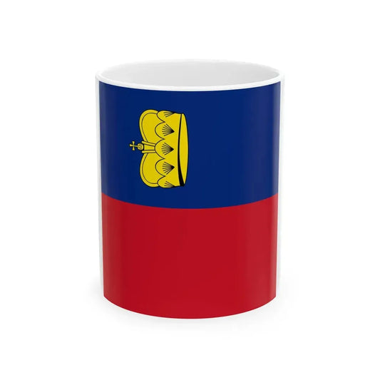 Flag of Liechtenstein square 1939 (Liechtenstein) White Coffee Mug 11oz - Go Mug Yourself