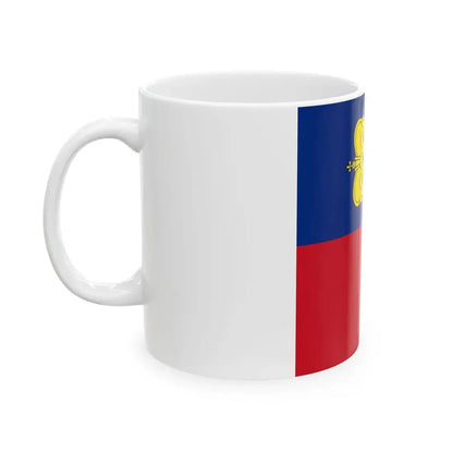 Flag of Liechtenstein square 1939 (Liechtenstein) White Coffee Mug - Go Mug Yourself