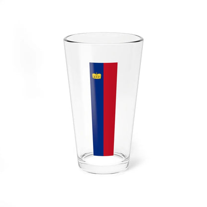 Flag of Liechtenstein vertical 1939 (Liechtenstein) Pint Glass 16oz 16oz - Go Mug Yourself