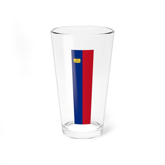Flag of Liechtenstein vertical 1939 (Liechtenstein) Pint Glass 16oz 16oz - Go Mug Yourself