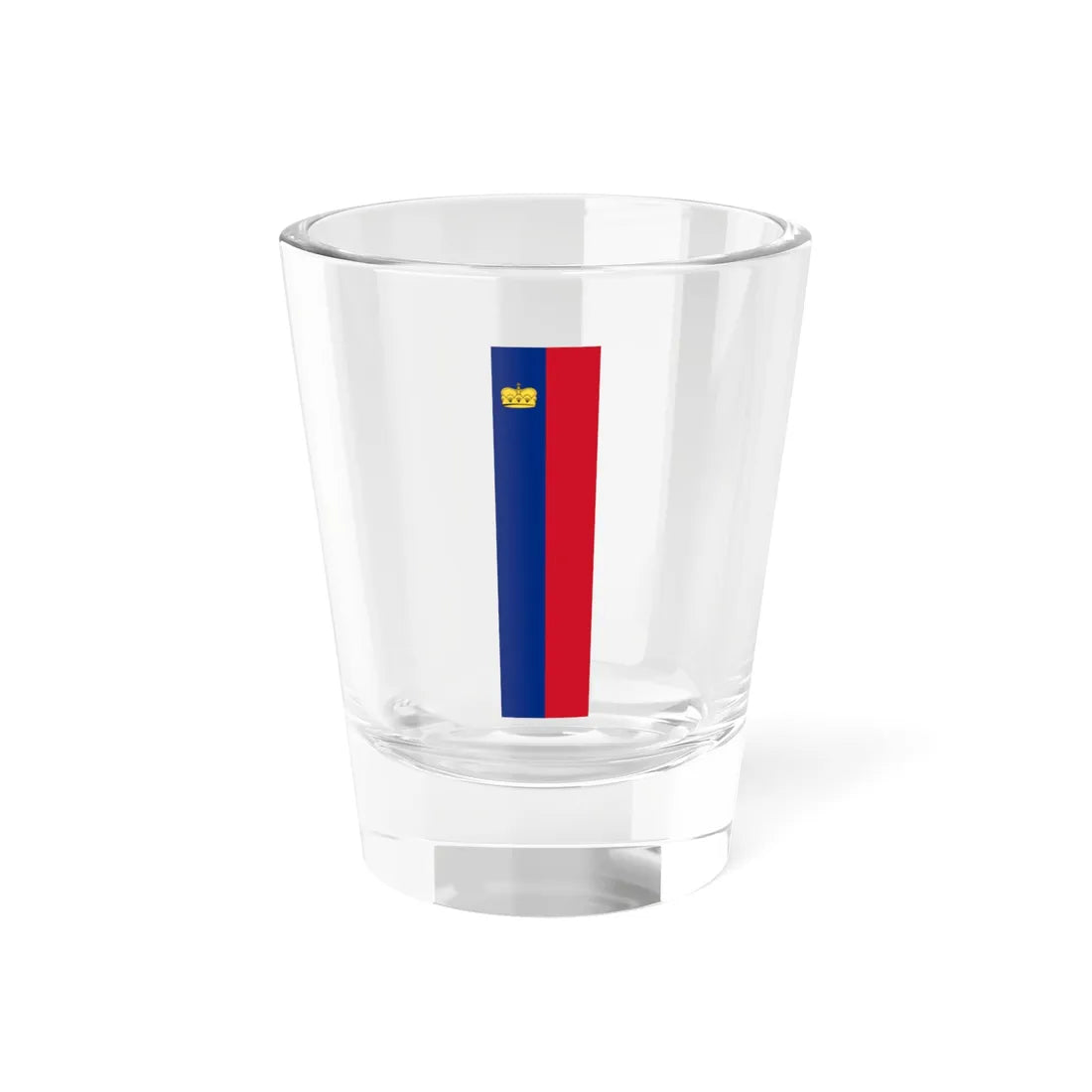 Flag of Liechtenstein vertical 1939 (Liechtenstein) Shot Glass 1.5oz 1.5oz - Go Mug Yourself