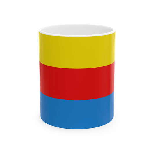 Flag of Liedekerke (Belgium) White Coffee Mug-11oz-Go Mug Yourself