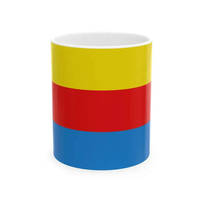 Flag of Liedekerke (Belgium) White Coffee Mug 11oz - Go Mug Yourself