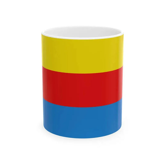 Flag of Liedekerke (Belgium) White Coffee Mug 11oz - Go Mug Yourself