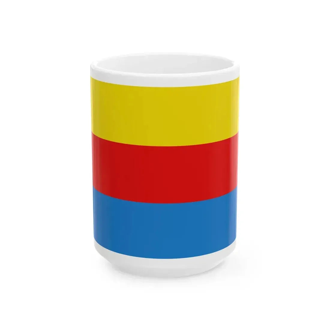 Flag of Liedekerke (Belgium) White Coffee Mug 15oz - Go Mug Yourself