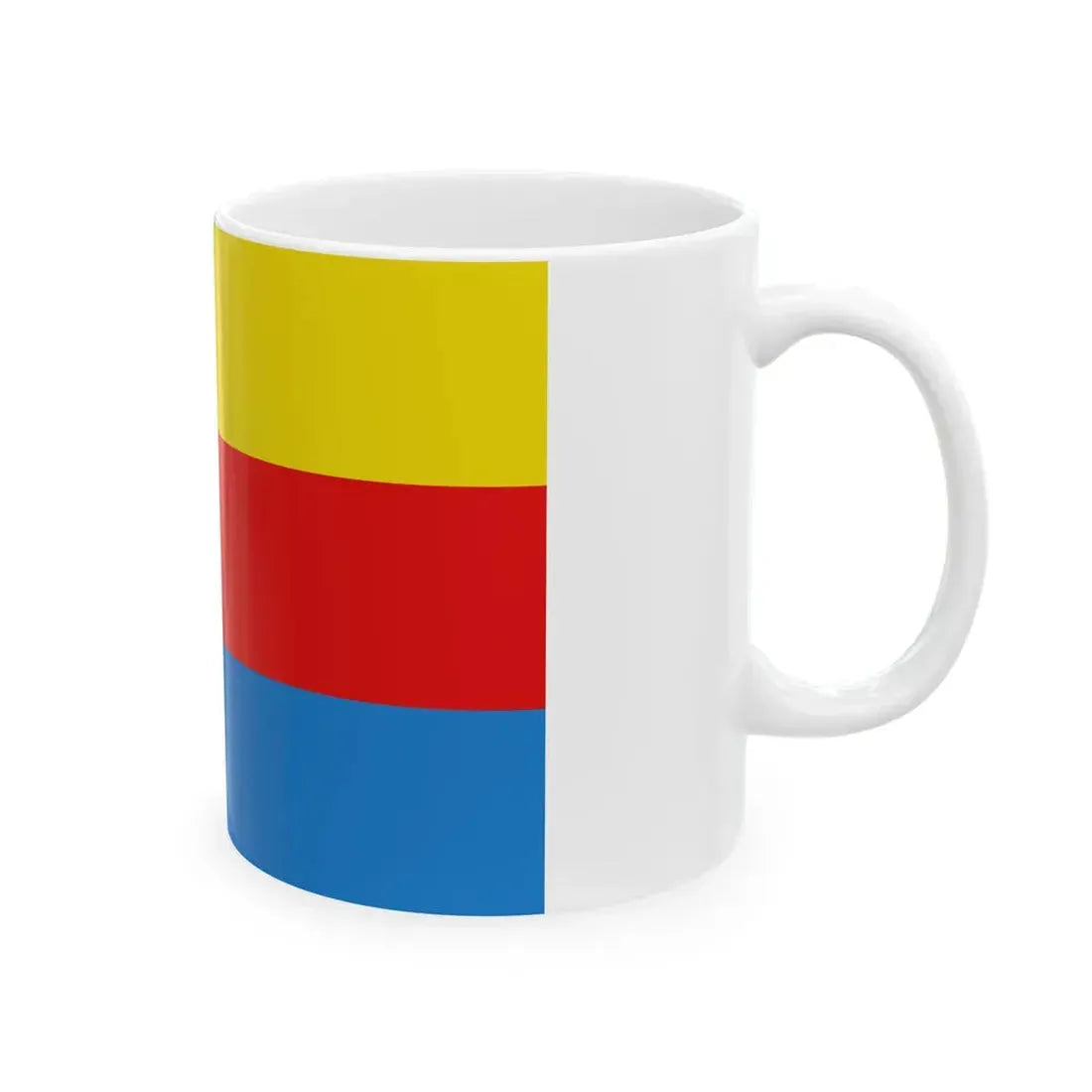 Flag of Liedekerke (Belgium) White Coffee Mug - Go Mug Yourself