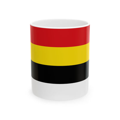 Flag of Lierde (Belgium) White Coffee Mug-11oz-Go Mug Yourself