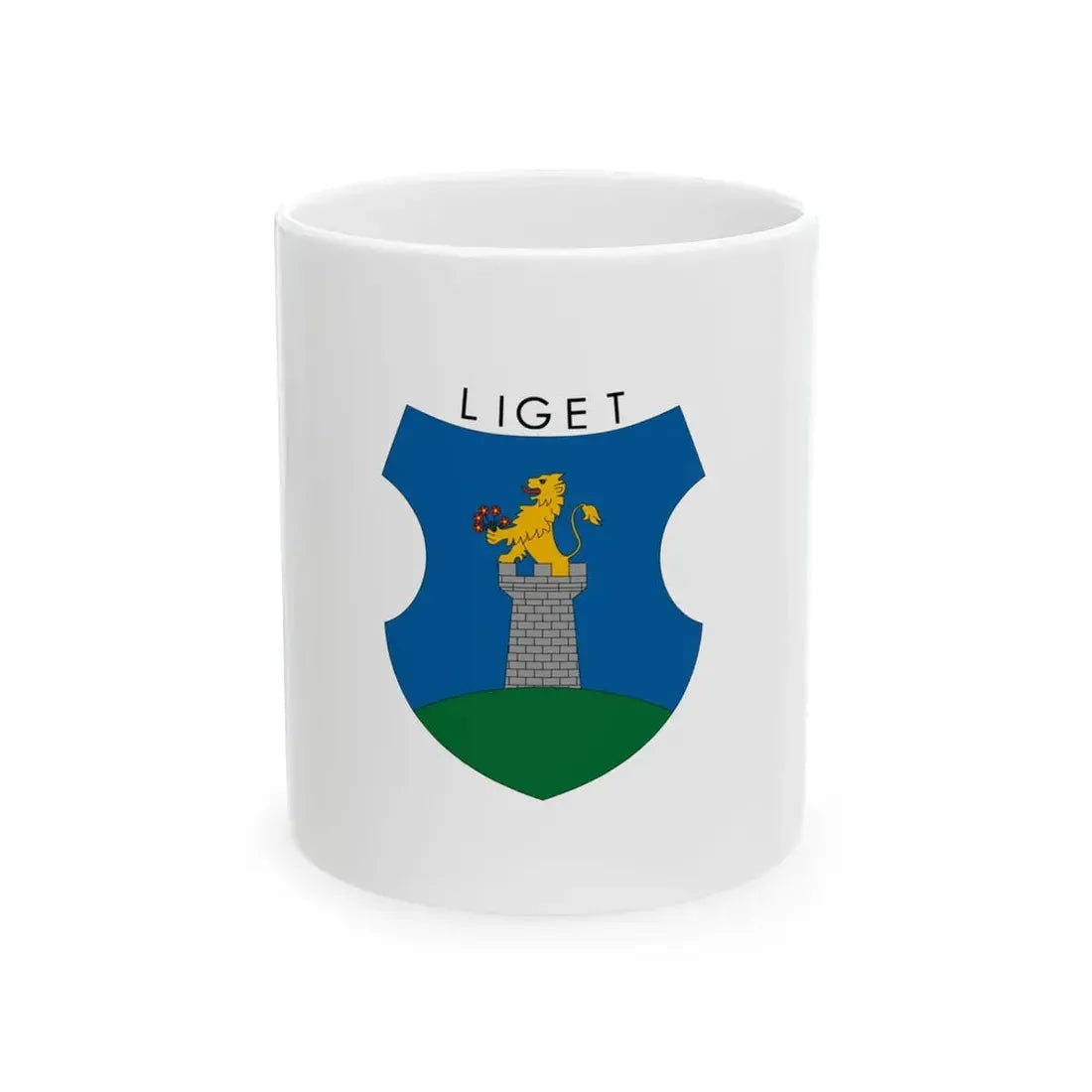 Flag of Liget (Hungary) White Coffee Mug 11oz - Go Mug Yourself