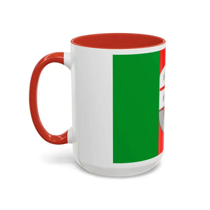 Flag of Liguria Italy - Accent Coffee Mug - Go Mug Yourself