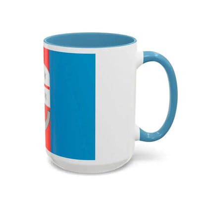 Flag of Liguria Italy - Accent Coffee Mug - Go Mug Yourself