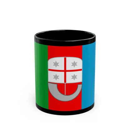 Flag of Liguria Italy - Black Coffee Mug-11oz-Go Mug Yourself