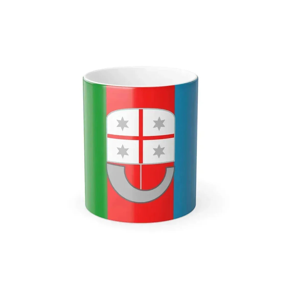 Flag of Liguria Italy - Color Changing Coffee Mug 11oz - Go Mug Yourself