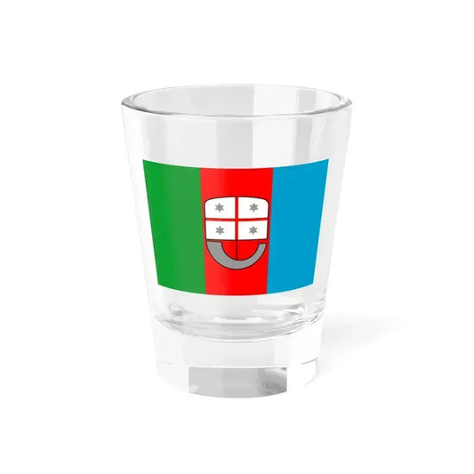 Flag of Liguria (Italy) Shot Glass 1.5oz 1.5oz - Go Mug Yourself