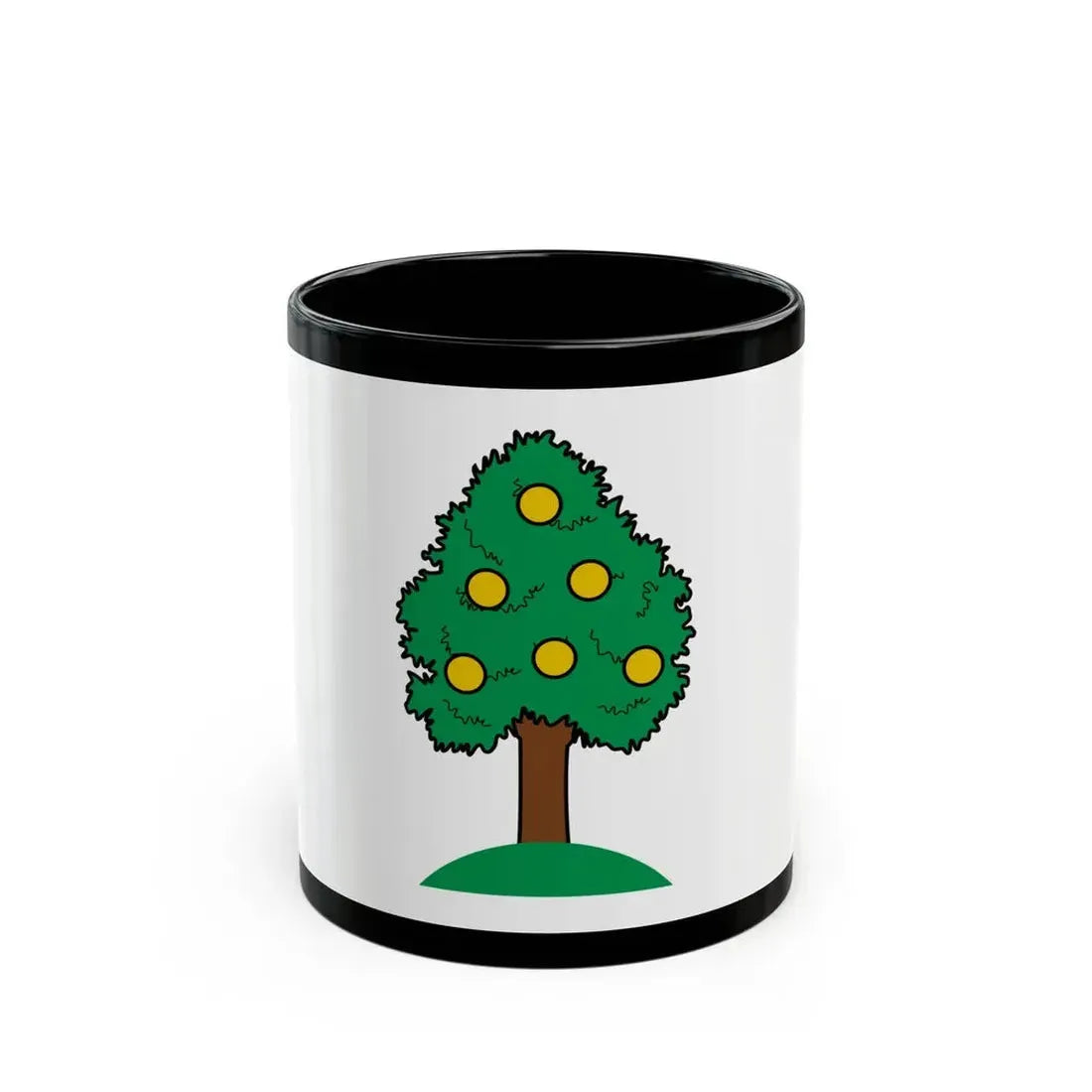 Flag of Lija 1993 to 2000 Malta - Black Coffee Mug 11oz - Go Mug Yourself