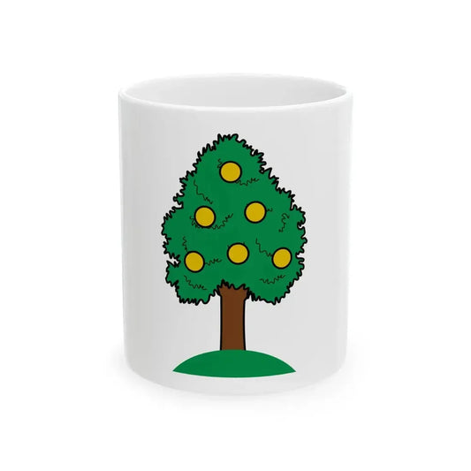 Flag of Lija 1993 to 2000 Malta - White Coffee Mug 11oz - Go Mug Yourself
