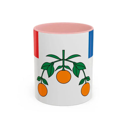 Flag of Lija Malta - Accent Coffee Mug 11oz Pink - Go Mug Yourself
