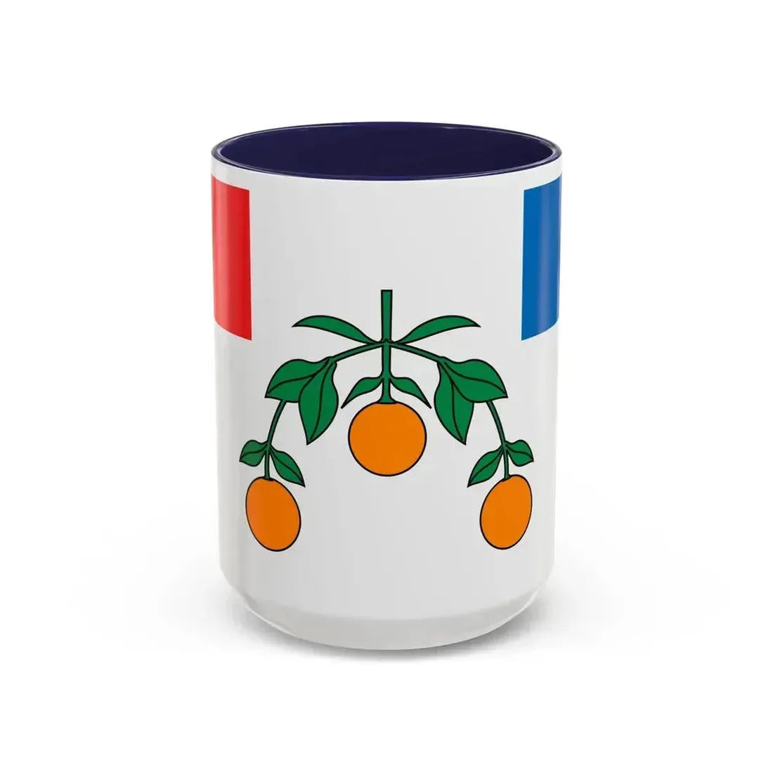 Flag of Lija Malta - Accent Coffee Mug 15oz Navy - Go Mug Yourself