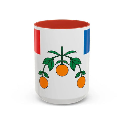 Flag of Lija Malta - Accent Coffee Mug 15oz Red - Go Mug Yourself