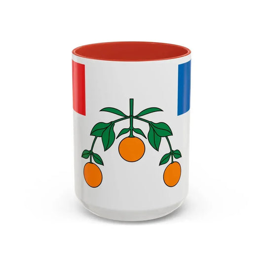 Flag of Lija Malta - Accent Coffee Mug 15oz Red - Go Mug Yourself