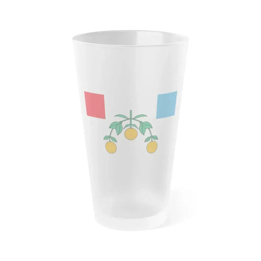 Flag of Lija Malta - Frosted Pint Glass 16oz 16oz Frosted - Go Mug Yourself