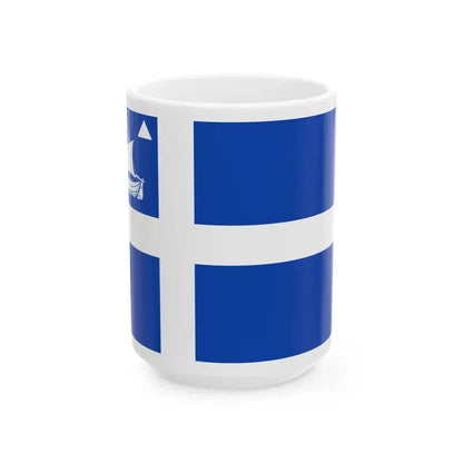 Flag of lIle dOlonne (France) White Coffee Mug 15oz - Go Mug Yourself