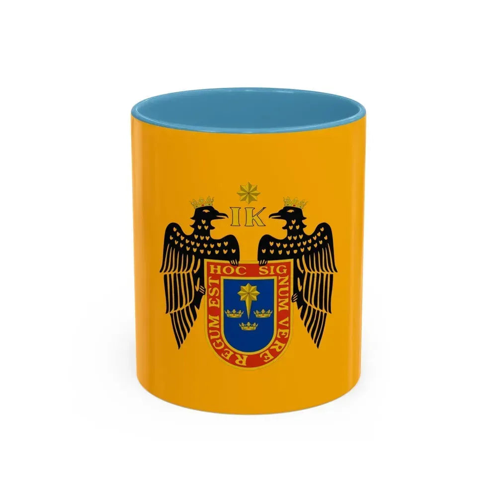 Flag of Lima Peru - Accent Coffee Mug 11oz Light Blue - Go Mug Yourself