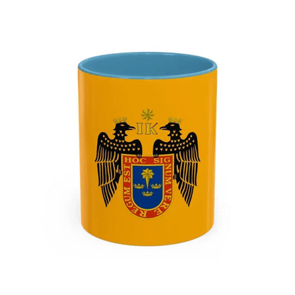 Flag of Lima Peru - Accent Coffee Mug 11oz Light Blue - Go Mug Yourself