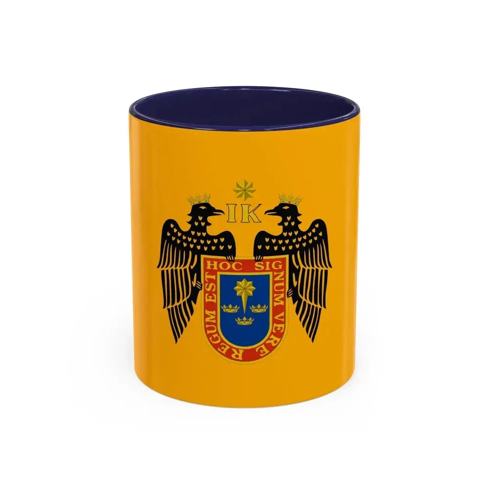 Flag of Lima Peru - Accent Coffee Mug 11oz Navy - Go Mug Yourself