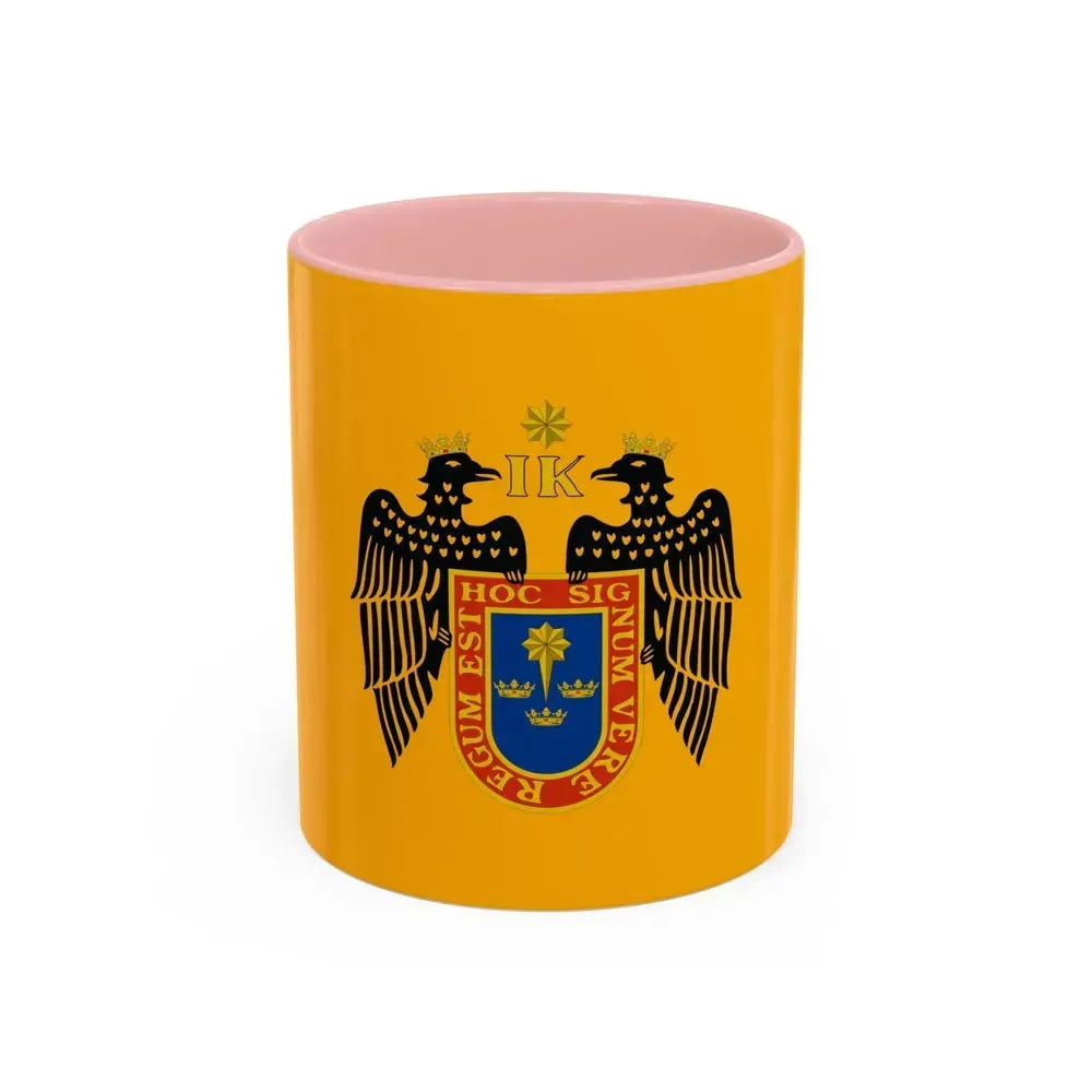 Flag of Lima Peru - Accent Coffee Mug 11oz Pink - Go Mug Yourself