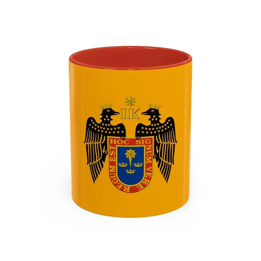 Flag of Lima Peru - Accent Coffee Mug 11oz Red - Go Mug Yourself