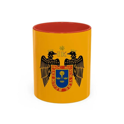 Flag of Lima Peru - Accent Coffee Mug 11oz Red - Go Mug Yourself