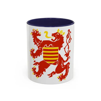 Flag of Limburg Belgium - Accent Coffee Mug 11oz Navy - Go Mug Yourself