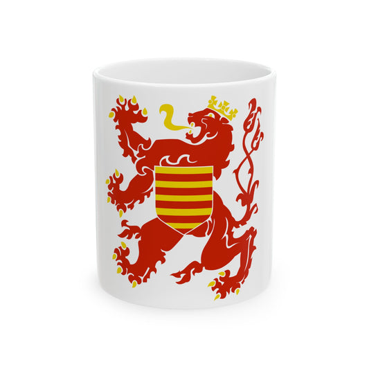 Flag of Limburg Belgium (Belgium) White Coffee Mug-11oz-Go Mug Yourself